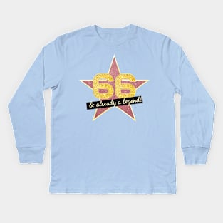 66th Birthday Gifts - 66 Years old & Already a Legend Kids Long Sleeve T-Shirt